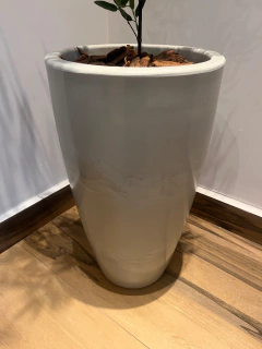 bambu reto artificial completo com vaso - Cristal Garden
