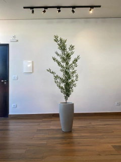 Bambu reto artificial 1,50 metros completo com vaso na internet