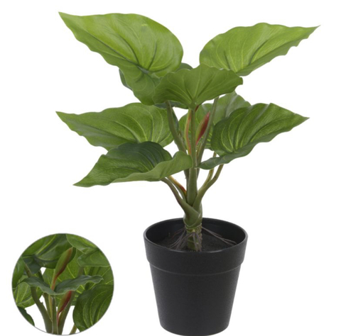 Folhagem artificial 30cm com pote plástico