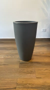 vaso de polietileno 67x39cm (Cinza)