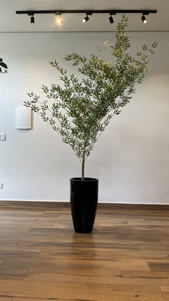 Bambu mosso artificial 2,00 metros curvado para direita - Cristal Garden