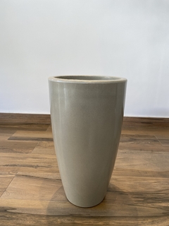 Vaso de Polietileno 53x30cm Cimento Queimado - comprar online