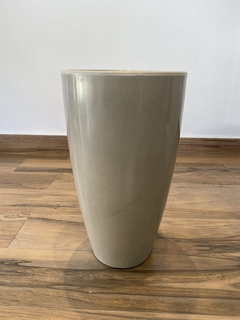 Vaso de Polietileno 53x30cm Cimento Queimado