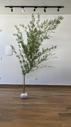 Bambu mosso artificial 2,15 metros de altura curvado para direita - Cristal Garden