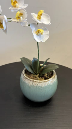 Arranjo Orquidea Artificial 35Cm - Cristal Garden