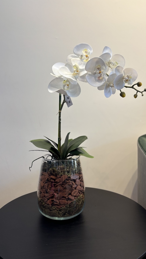 Arranjo orquídea permanente 60cm