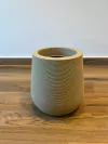 Vaso De Polietileno Redondo 34X28Cm - Areia