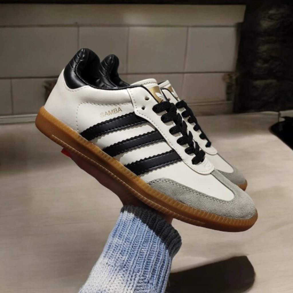 SAMBA BEIGE CON NEGRO