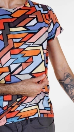 Geometric Mosaic T-Shirt - comprar online