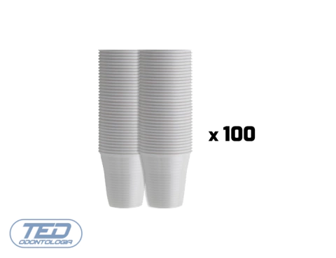 Vasos Blancos x 100u
