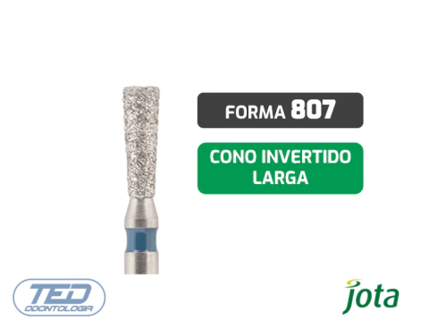 Piedra Diamantada Cono Invertido Larga FG807 Jota