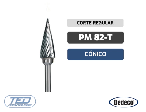Fresón de Carburo 82-T Cónico - Corte Regular - Dedeco