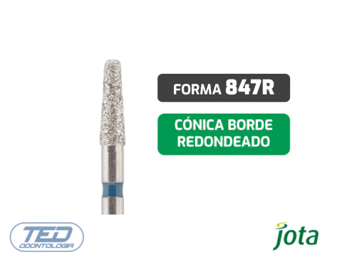 Piedra Diamantada Conica Borde Redondeado FG847R Jota