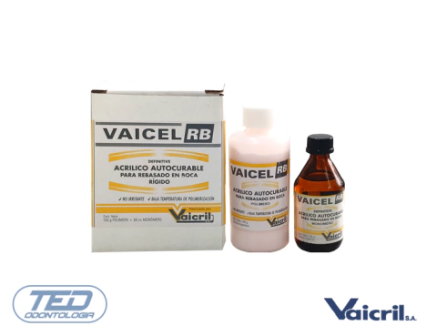 Acrílico p/Rebasado VAICEL RB RÍGIDO AVIO 100g/60ml Vaicril