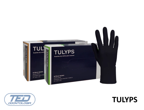 Guantes de Nitrilo Negro x 100u Tulyps - comprar online