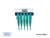 Clip Plástico p/Rx Blister x 5u Verde Agua (C001836) Evoden