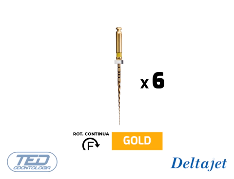 Limas Rotatorias T+ #17 File Gold 25mm x 6u Deltajet - comprar online