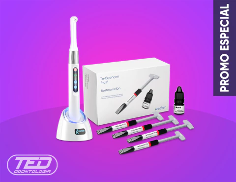 [PROMO] iLED 1 seg Woodpecker + KIT Composite TE-ECONOM PLUS 4 jer x 4gr + Adhesivo Ivoclar - comprar online