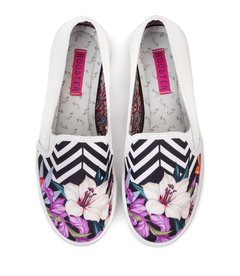 Slip On Flower Stripes