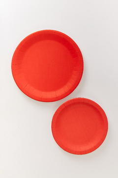 Imagen de PLATOS ROJOS X8