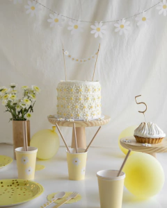 Margaritas topper para torta - Papelera avellaneda