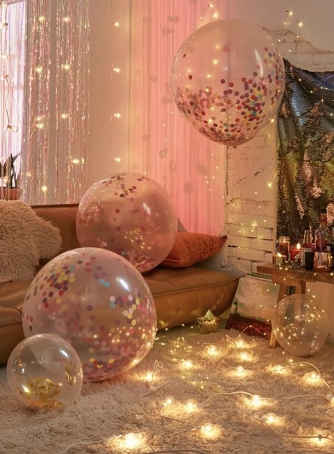 Globos XL 45cm transparentes x3u
