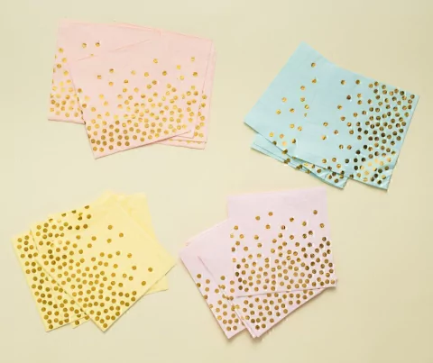 servilletas pastel dots x20