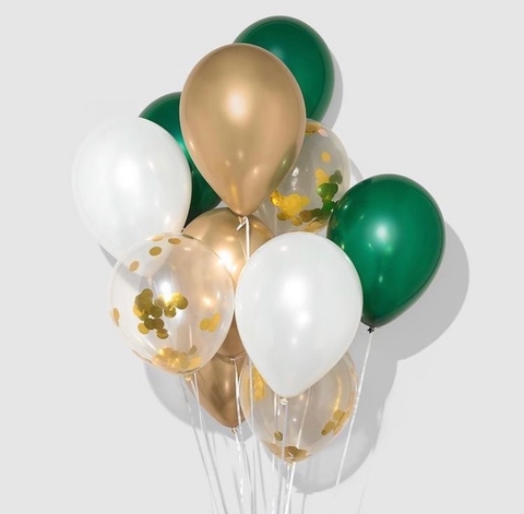 KIT GLOBOS NAVIDAD VERDE