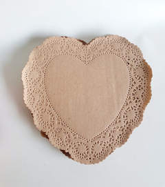 BLONDAS CORAZON 15cm x10u - Papelera avellaneda