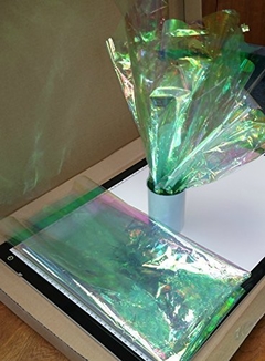 papel iridiscente color