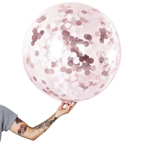 BURBUJAS CONFETTI METALIZADO