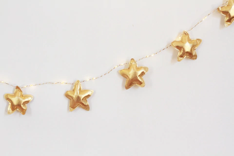 GUIRNALDA ESTRELLAS RELLENAS Y LUCES