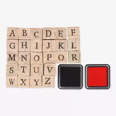 SELLO ABC CON TINTA ROJA Y NEGRA en internet