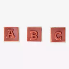 SELLO ABC CON TINTA ROJA Y NEGRA - comprar online