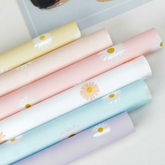 PAPEL PLASTICO COREANO MARGARITAS - comprar online