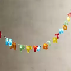 GUIRNALDA FELIZ CUMPLEAÑOS LUCES - comprar online