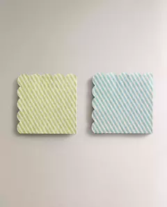 SERVILLETA SCALLOP MINI x10