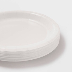 Imagen de PLATOS CARTON BLANCO X10