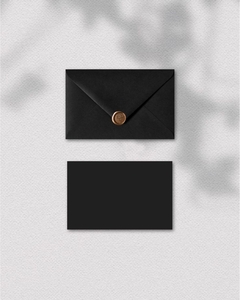 SOBRE CARTA X5 NEGRO