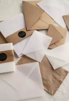 Sobres de papel vegetal Carta x10
