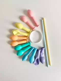 TOPPER GLOBO SET PASTEL