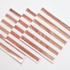 SERVILLETA RAYAS ROSEGOLD X20