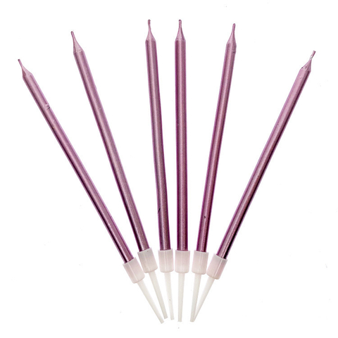 VELAS METALIC PINK X6