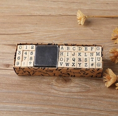 SELLO ABC Y NUMEROS MAQUINA ESCRIBIR