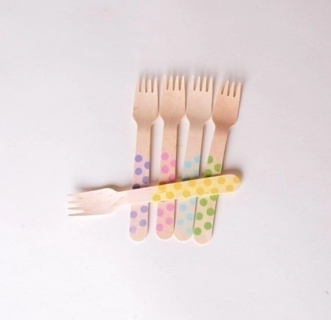 tenedores de bambu lunares x 12