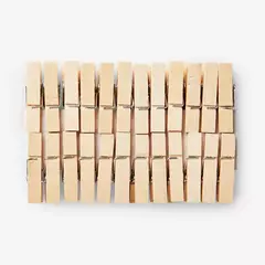MINI BROCHES DE MADERA x25u - tienda online