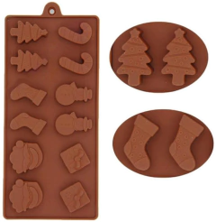 MOLDE SILICONA NAVIDAD en internet