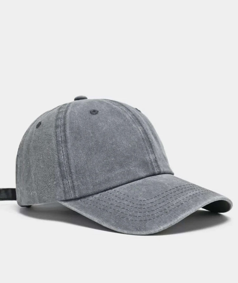 GORRA GASTADA GRIS