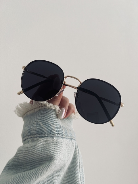 GAFAS AMEX NEGRO DORADO