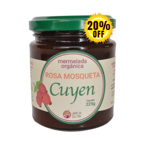 Mermelada Rosa Mosqueta Artesanal Orgánica Cuyen Con Azúcar Integral